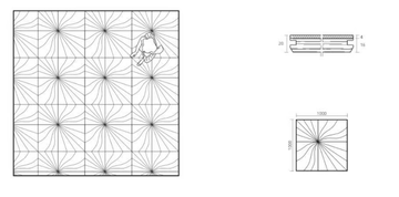 DESIGN PANELS FLASH - Walnut flooring by FOGLIE D'ORO - view 3